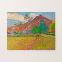 Paysage tahitien Paul Gauguin Post-impressionniste