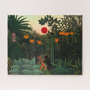 Puzzle Paysage tropical par Henri Rousseau