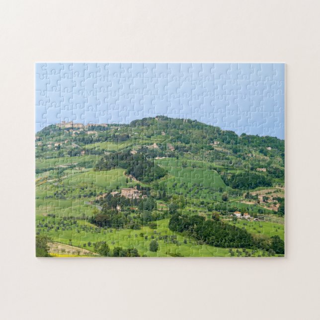 Puzzle Paysage typique de la Toscane avec collines - Ital (Horizontal)