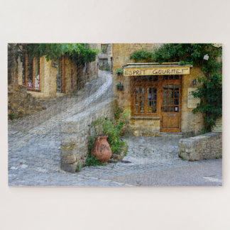 Puzzle Paysage urbain avec le magasin dans Dordogne,