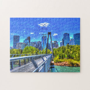 Puzzle Paysage urbain de Calgary.