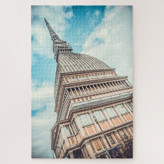 Puzzle Paysage urbain de Mole Antonelliana, Turin, Italie (Vertical)