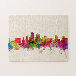 Puzzle Paysage urbain d'horizon de Kansas City