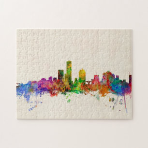 Puzzle Paysage urbain d'horizon de Milwaukee le Wisconsin