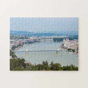 Puzzle Paysage urbain du Danube à Budapest - Hongrie