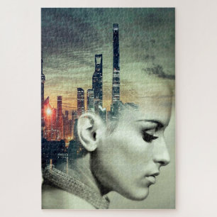 Puzzle Paysage urbain surréaliste