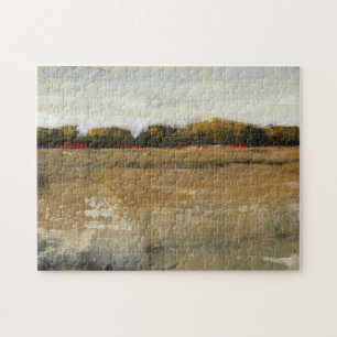 Puzzle Paysage vert luxuriant de campagne