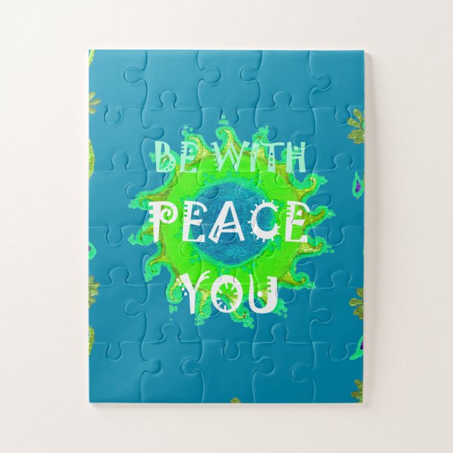 Puzzle Peace Be with You Art Print (Vertical)