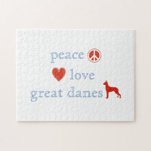 Puzzle Peace Love Great Danes