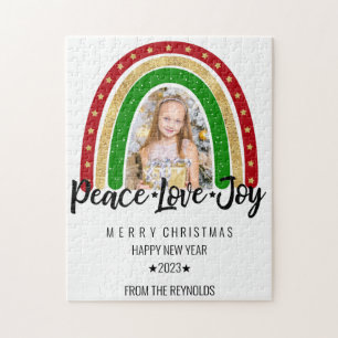 Puzzle Peace Loy Joyeux Noël Rainbow Photo
