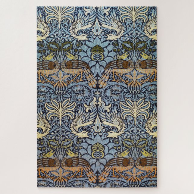Puzzle Peacock et Dragon, William Morris (Vertical)