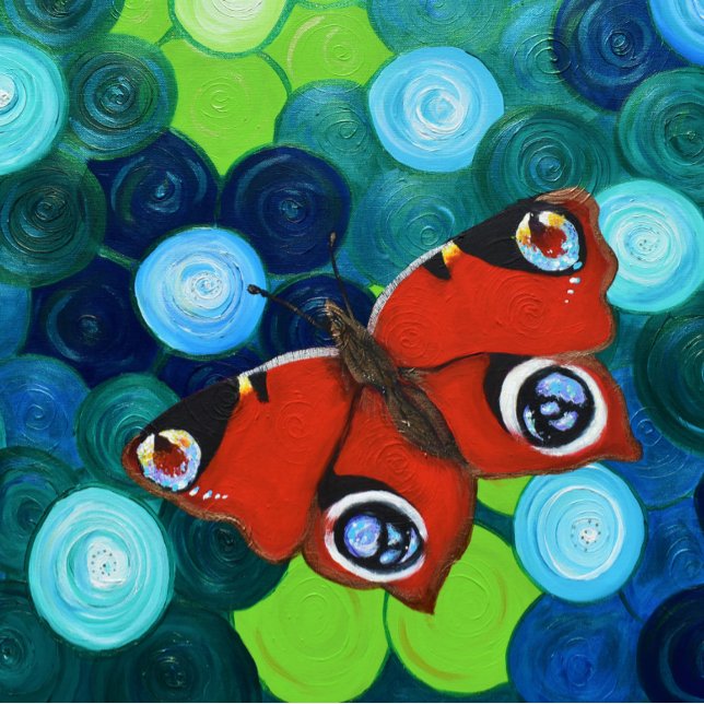Puzzle Peacock Papillon peint (Créateur téléchargé)