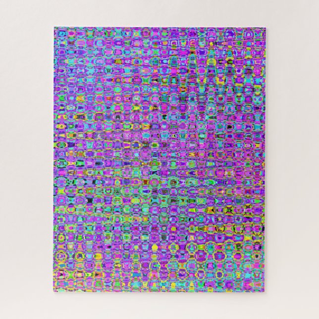 Puzzle Peacock violet (Vertical)