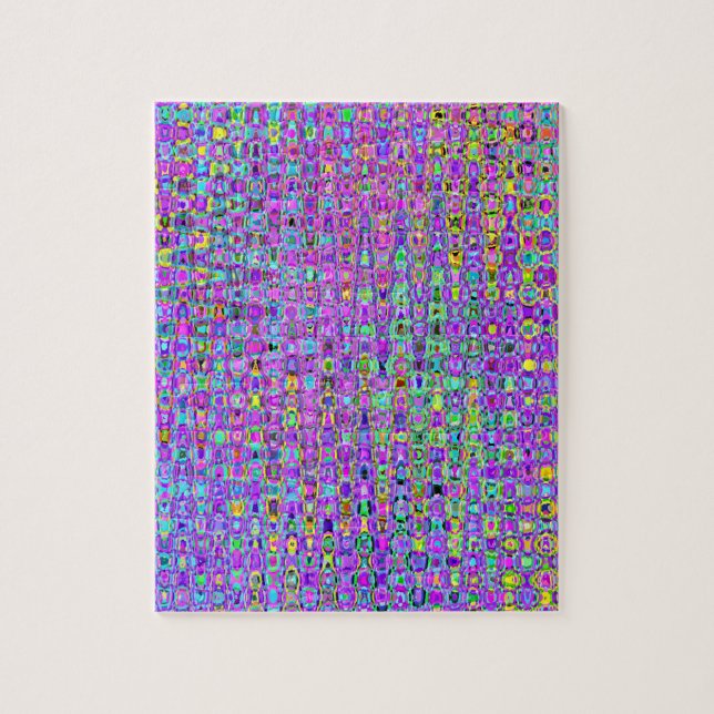 Puzzle Peacock violet (Vertical)