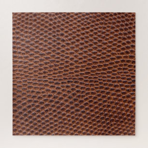 Puzzle Peau de crocodile : Texture en cuir Brown