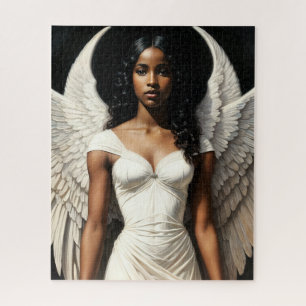 Puzzle Peau foncée Noir fille Angel Angelcore