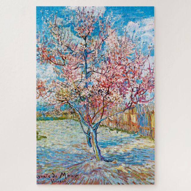 Puzzle Pêche à fleurs, Van Gogh (Vertical)
