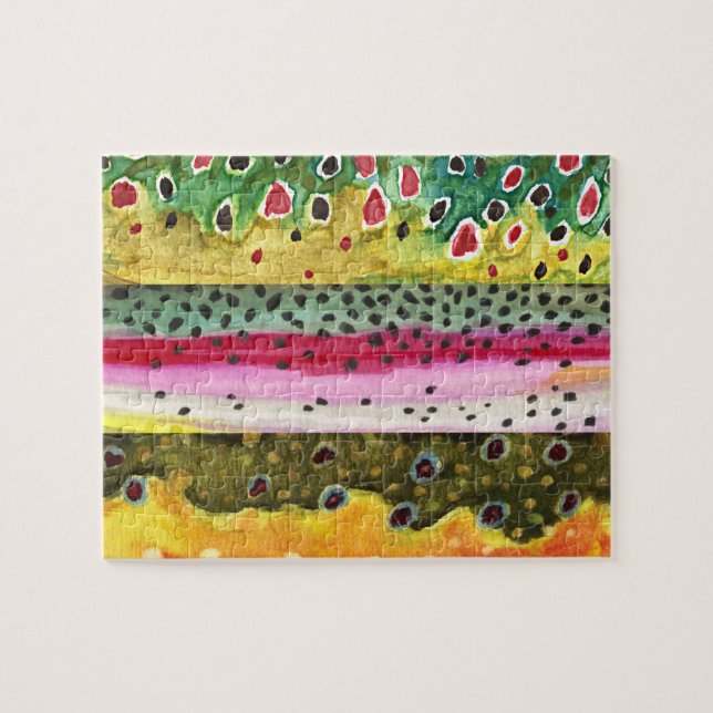 Puzzle Pêche à la truite (Horizontal)