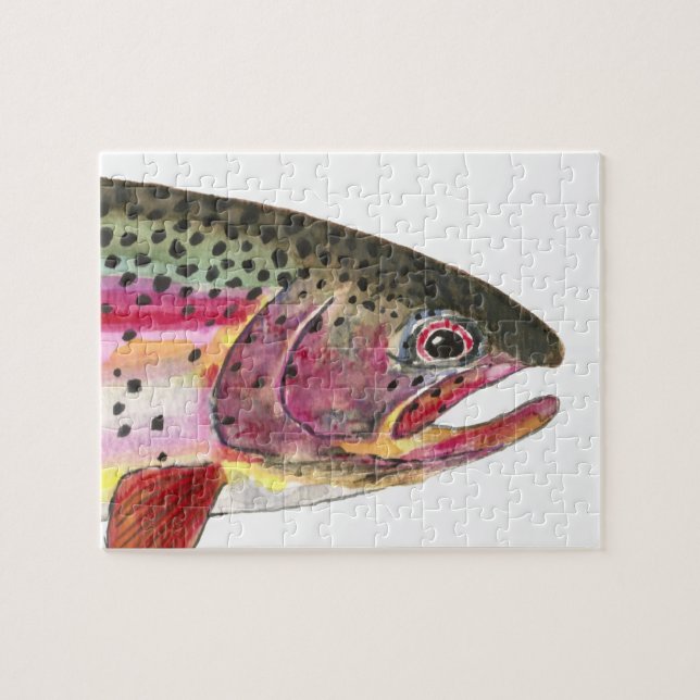 Puzzle Pêche à la truite arc-en-ciel (Horizontal)