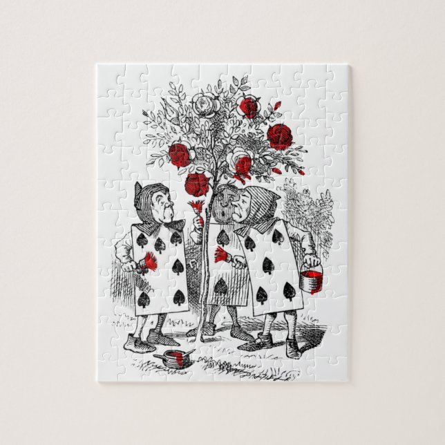 Puzzle Peignant les roses rouges (Vertical)