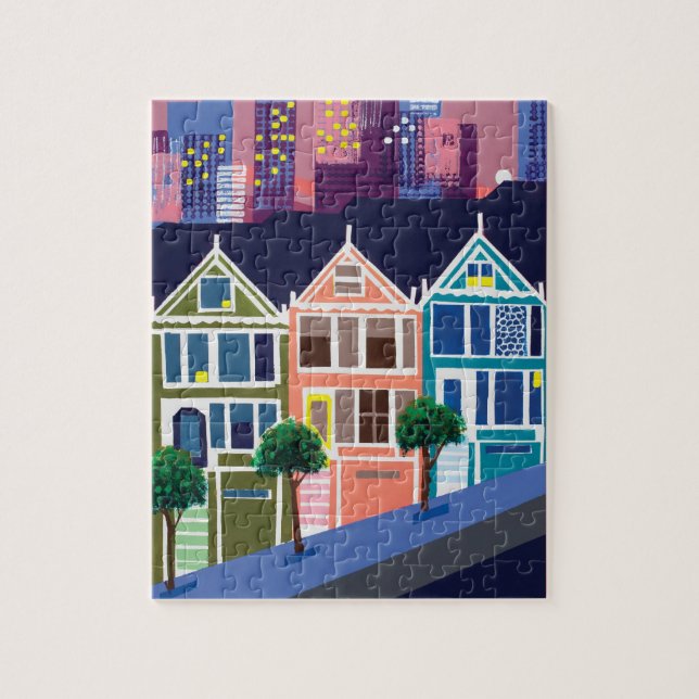 Puzzle peint de dames (Vertical)
