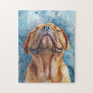 Puzzle Peinture à l'aquarelle Shar Pei