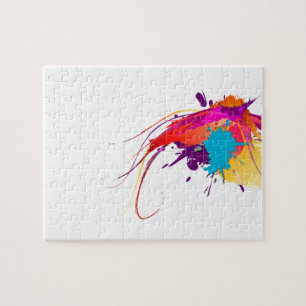 Puzzle Peinture à papillon exotique Abstraite