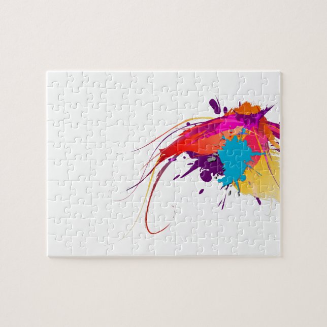 Puzzle Peinture à papillon exotique Abstraite (Horizontal)