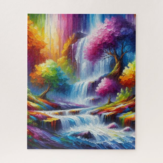 Puzzle Peinture Abstraite du paysage AI générée verticale (Vertical)