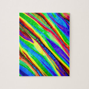 Puzzle Peinture arc-en-ciel Abstraite