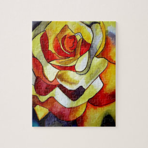 Puzzle Peinture artistique aquarelle de fleur de Freesia 