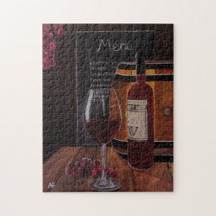Puzzle Peinture au vin rouge par Alfred Fox