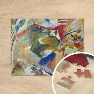 Puzzle Peinture avec Centre Vert   Kandinsky