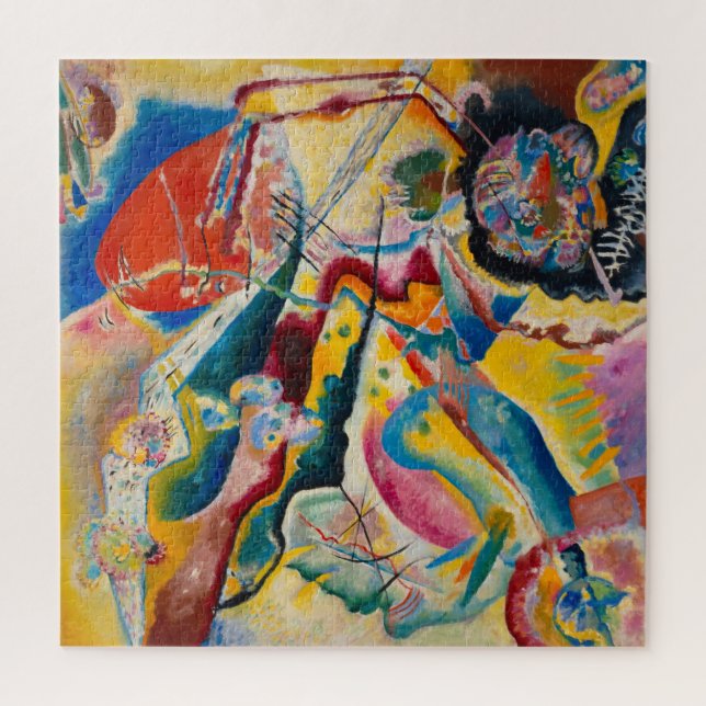 Puzzle Peinture avec tache rouge par Wassily Kandinsky (Vertical)