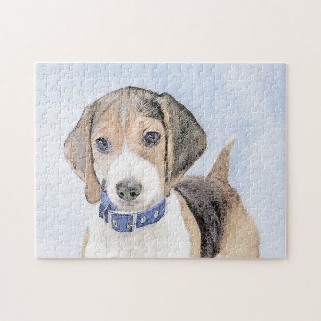 Puzzle Peinture Beagle - Art original du chien (Horizontal)