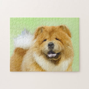 Puzzle Peinture Chow Chow - Joli art original chien