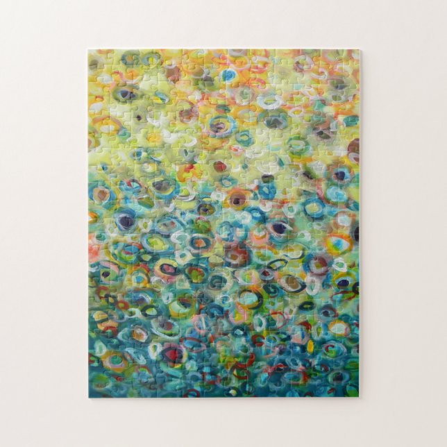 Puzzle Peinture circulaire Abstraite colorée (Vertical)