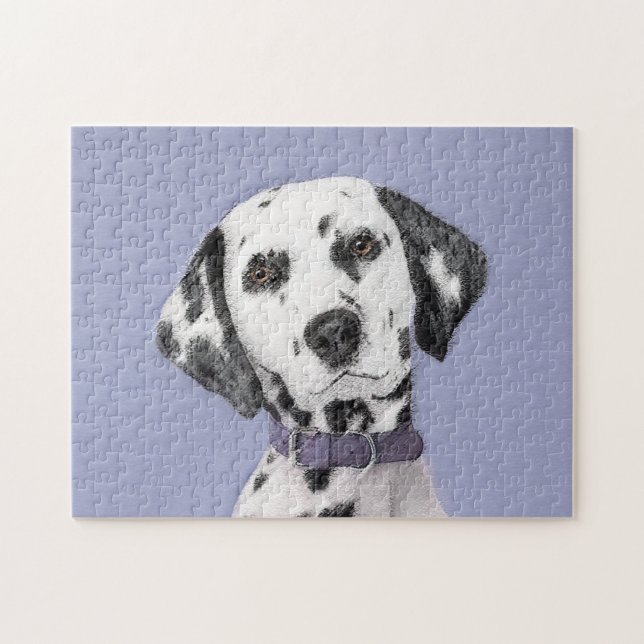 Puzzle Peinture Dalmatienne - Beau art original de chien (Horizontal)