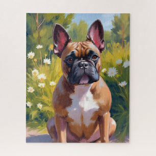 Puzzle Peinture d'animal de compagnie Bouledogue français