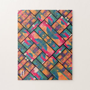 Puzzle Peinture d'art coloré Moderne Abstrait