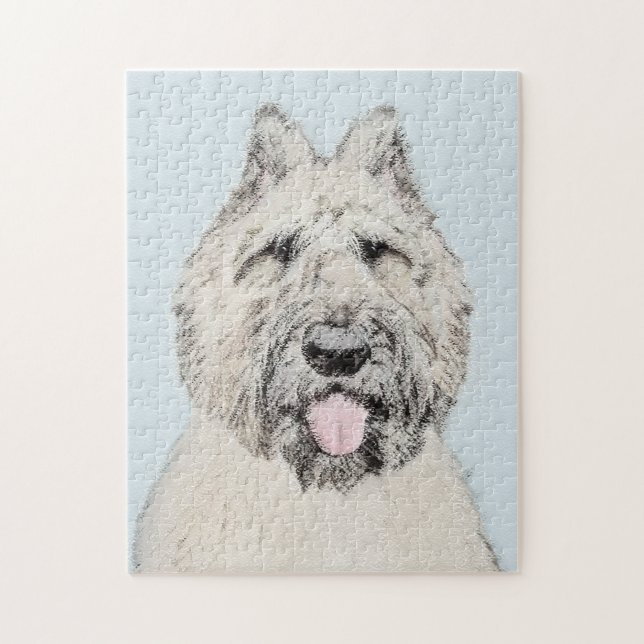 Puzzle Peinture de Bouvier des Flandres - Art original de (Vertical)