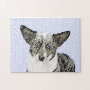 Puzzle Peinture de Cardigan Welsh Corgi - Art de chien or