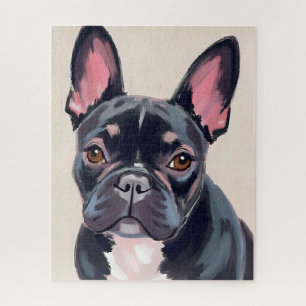 Puzzle Peinture de chien Bouledogue Français