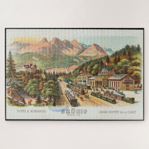 Puzzle Peinture de gare vintage