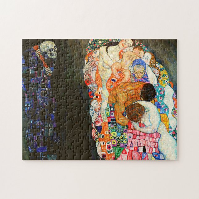 Puzzle Peinture de Gustav Klimt sur Death and Life. (Horizontal)