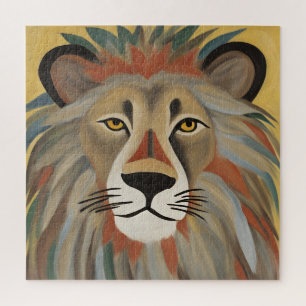 Puzzle Peinture de lion