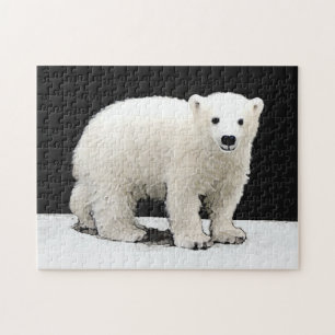 Puzzle Peinture de l'ours polaire - Art original de la fa