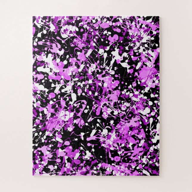 Puzzle Peinture de plaque dans l'orchidée (Vertical)