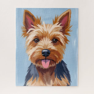 Puzzle Peinture de portrait de chien Terrier du Yorkshire