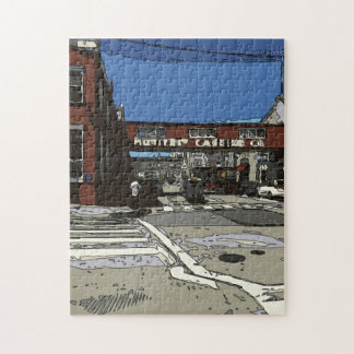Puzzle Peinture de rangée de fabrique de conserves de